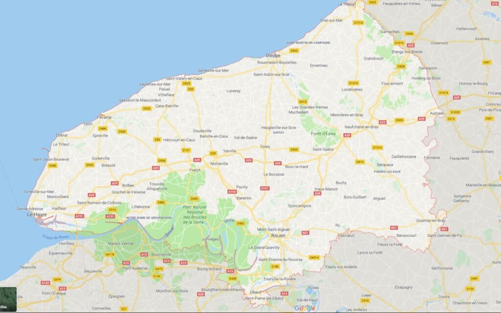 Zones d'intervention Seine maritime 76 Seine maritime