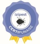 Badge certipunaise, punaises de lit Dieppe traitement punaises de lit Seine Maritime certipunaise Seine Maritime entreprise punaises de lit 76 punaises de lit Le Tréport traitement punaise de lit Dieppe